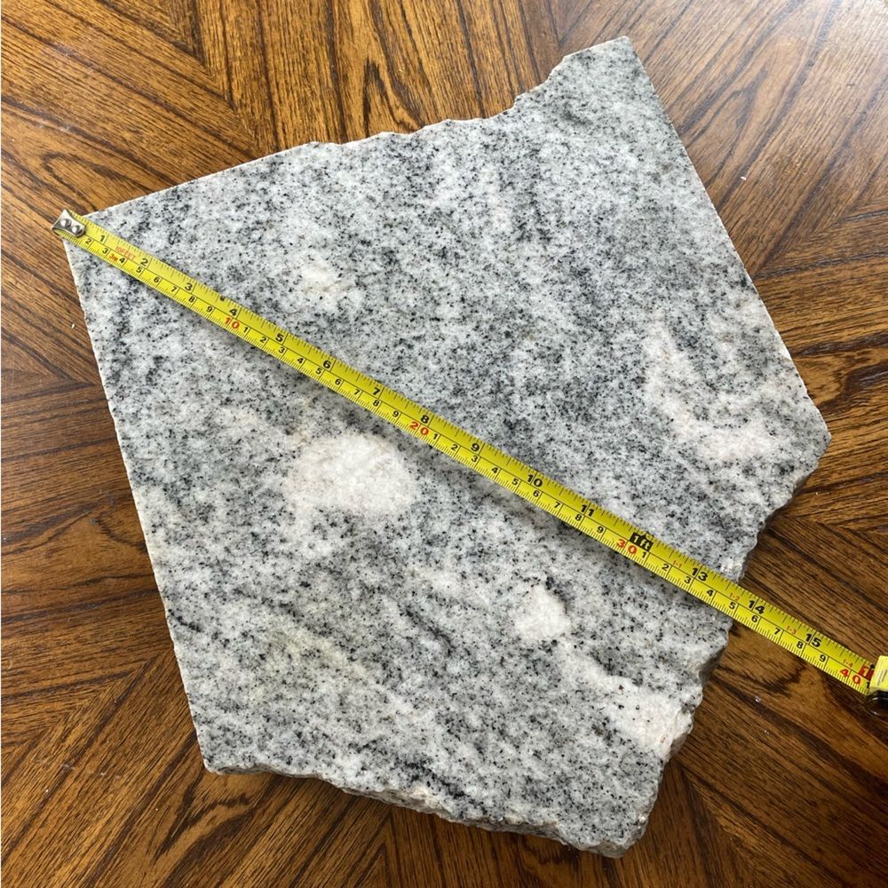 Ohio shaped granite black white grey 1.5 inches thick charcuterie display board